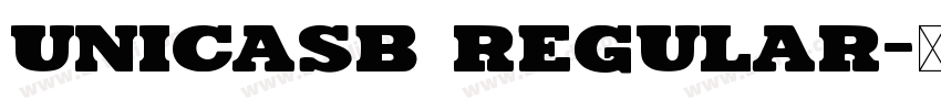 UnicaSB Regular字体转换